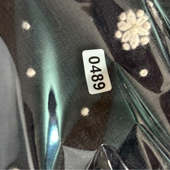 Eddie Bauer Collectibles Angora Rabbit Hair Knit Snowflake Cardigan Sweater M - Picture 11 of 11